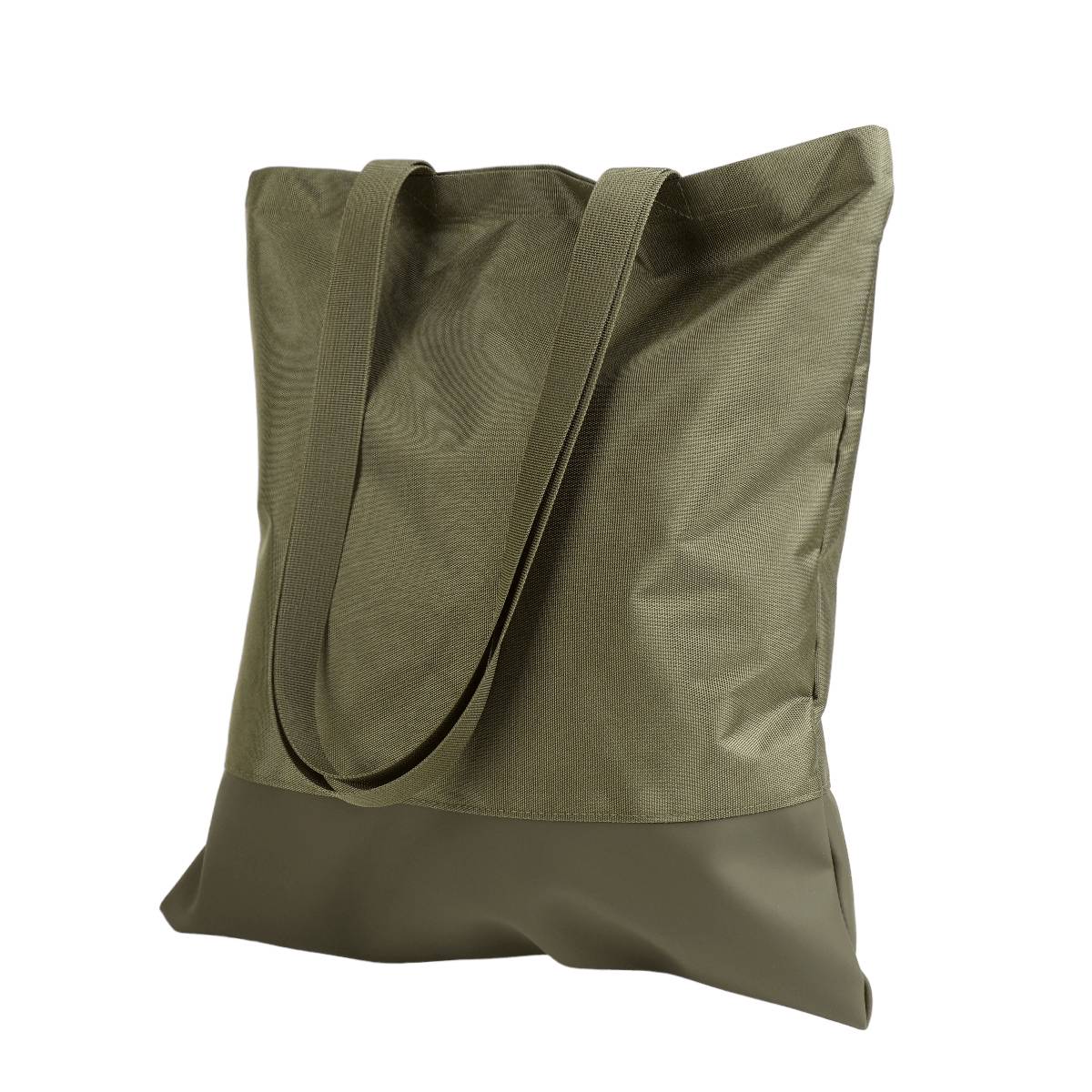 B108-Nylon Tote Bag with Film Splicing and Reinforced Handles