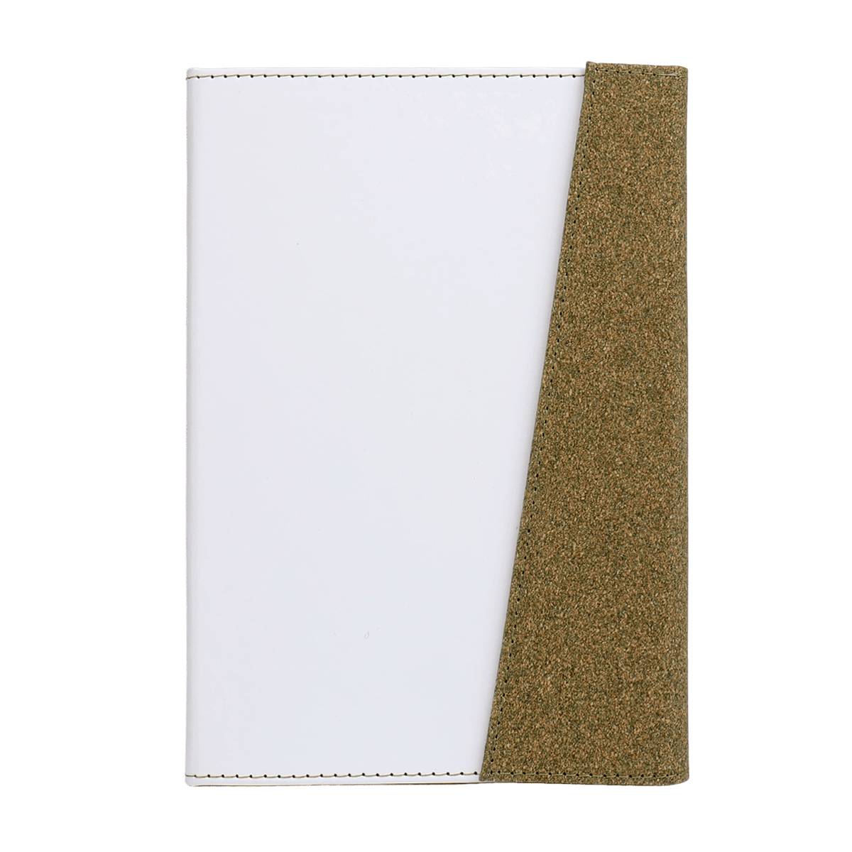 Eco A5 Tri-Fold Notebook with PU Cover and Tea Fiber Closure