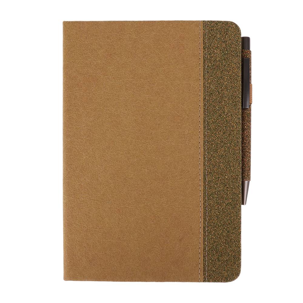 TNB788-A5 Washed Kraft Paper & Green Tea Residue Hardcover Notebook
